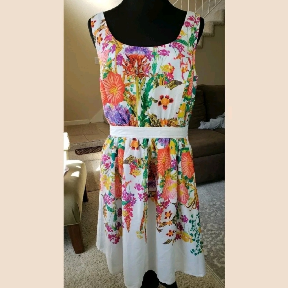 Eshakti floral swing dress summer 12 L